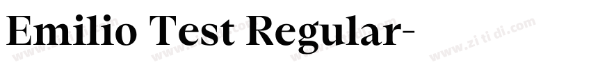 Emilio Test Regular字体转换